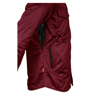 SALE Ultra Protective Shirt - Red Maroon Solid with Pads