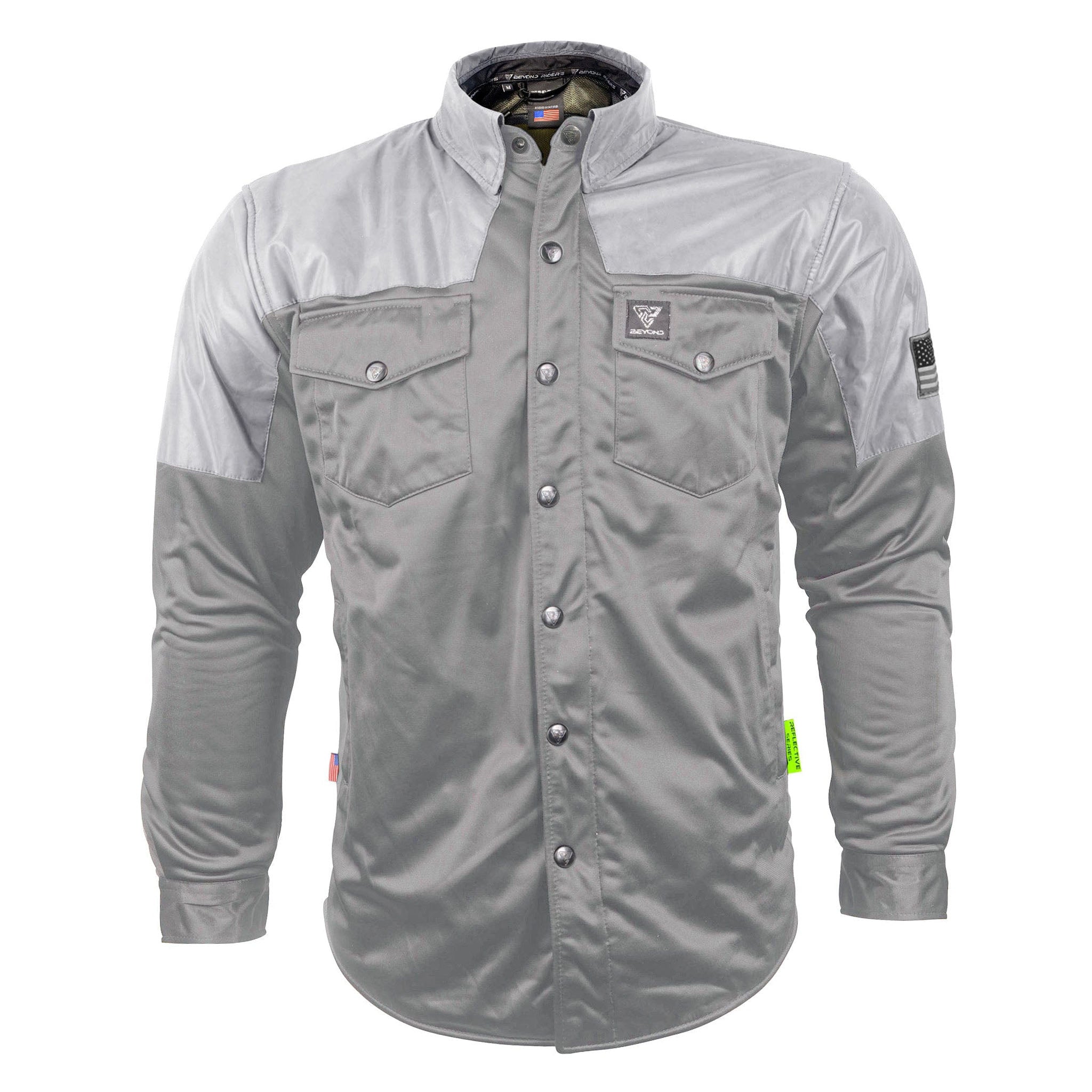 Ultra Reflective Shirt "Twilight Titanium" - Gray with Pads