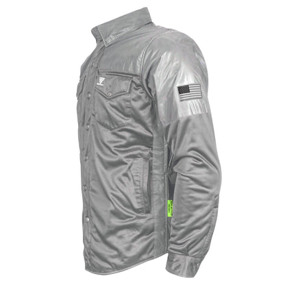 Ultra Reflective Shirt "Twilight Titanium" - Gray with Pads