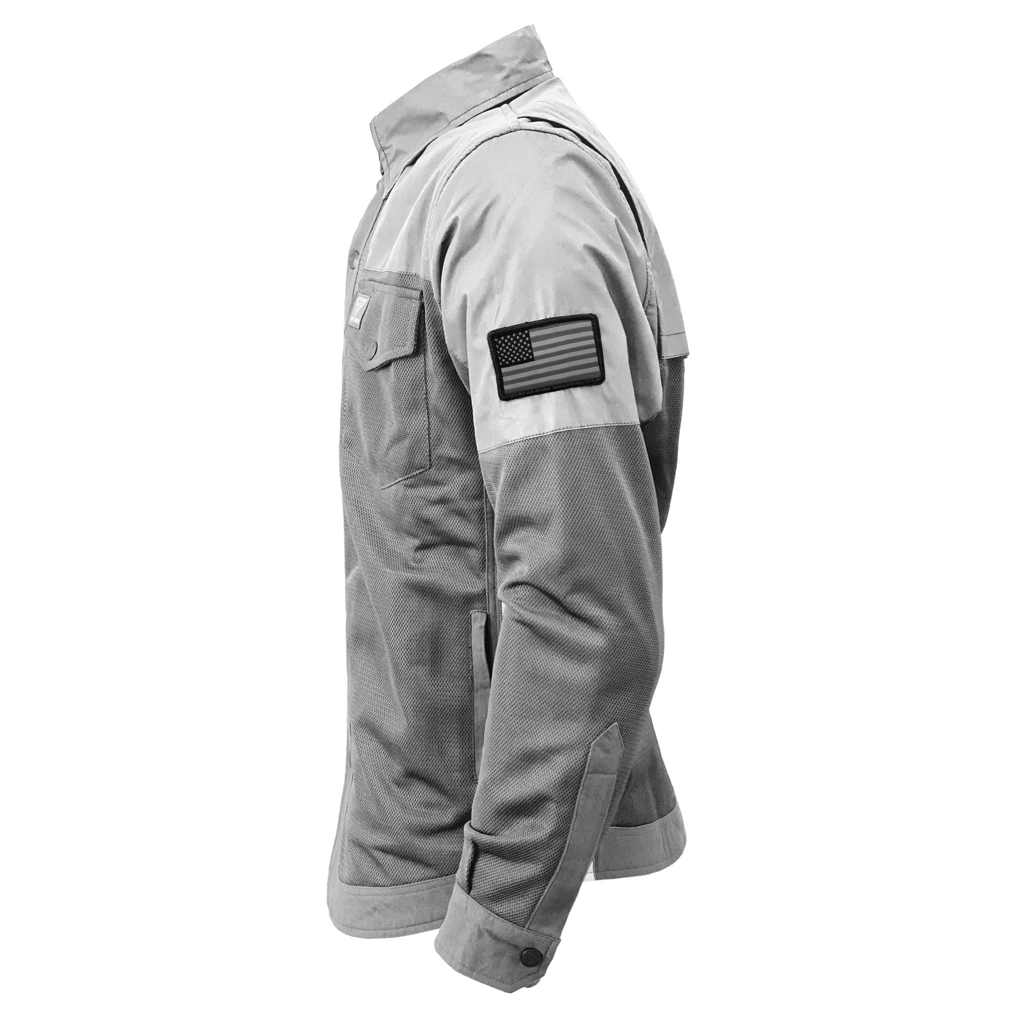 Summer Mesh Reflective Shirt - Gray with Pads – Beyond Riders