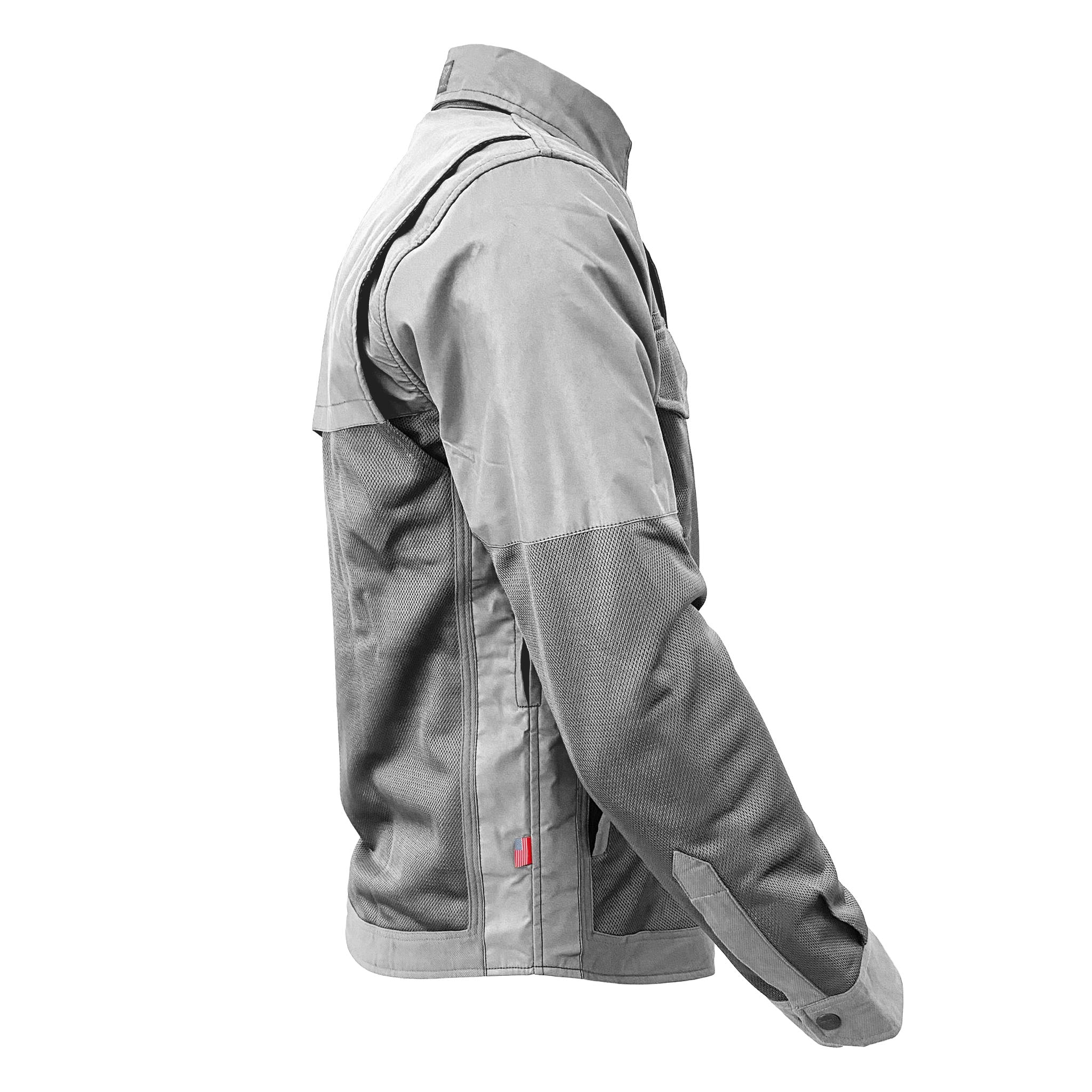 Summer Mesh Reflective Shirt - Gray with Pads – Beyond Riders