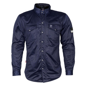 Ultra Protective Shirt - Navy Blue Solid with Pads