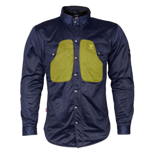 SALE Ultra Protective Shirt - Navy Blue Solid with Pads