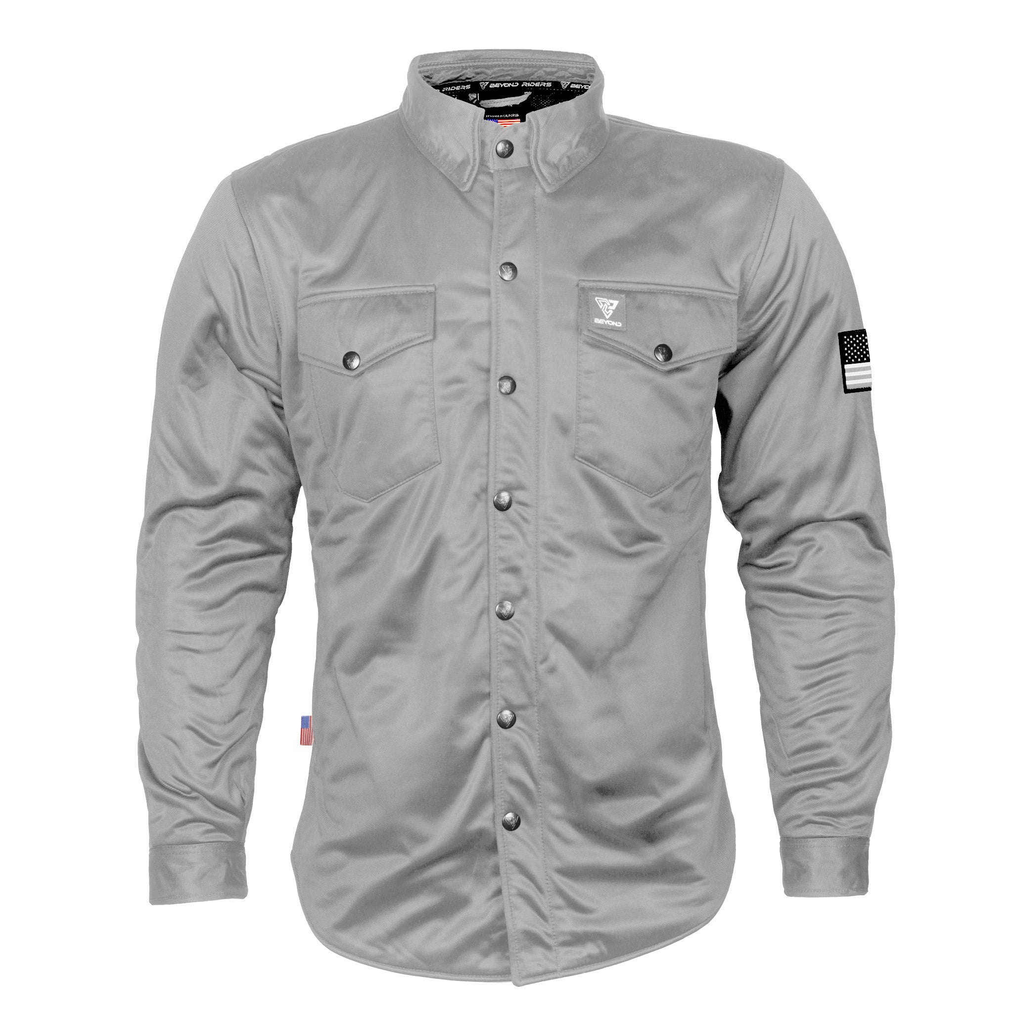 Protective Summer Mesh Shirt - Army Green Solid with Pads – Beyond