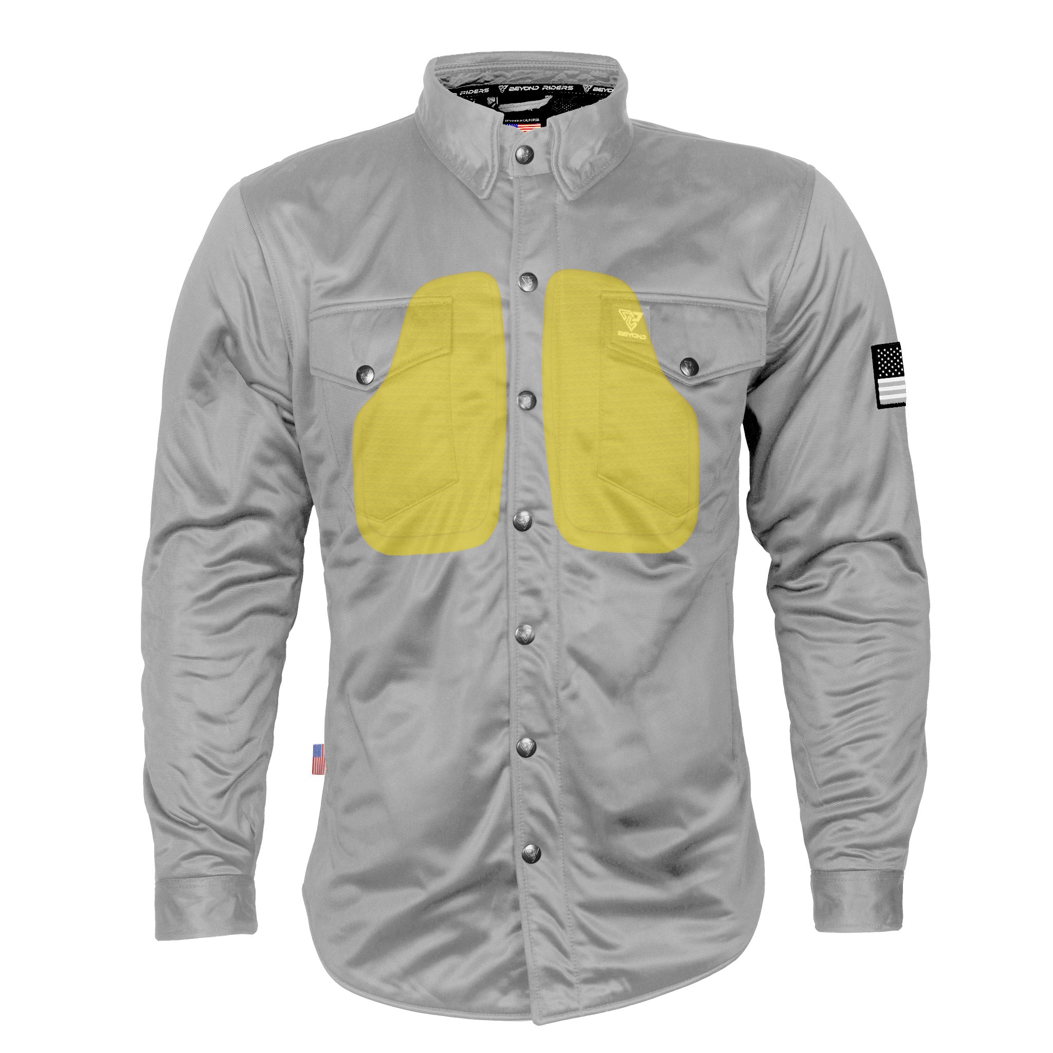 Ultra Protective Shirt - Light Gray Solid with Pads