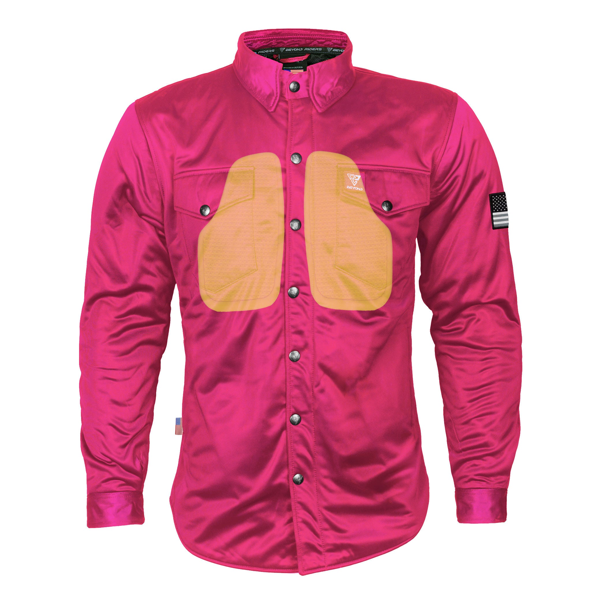 Ultra Protective Shirt - Pink Solid with Pads