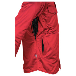 Ultra Protective Shirt - Red Solid with Pads