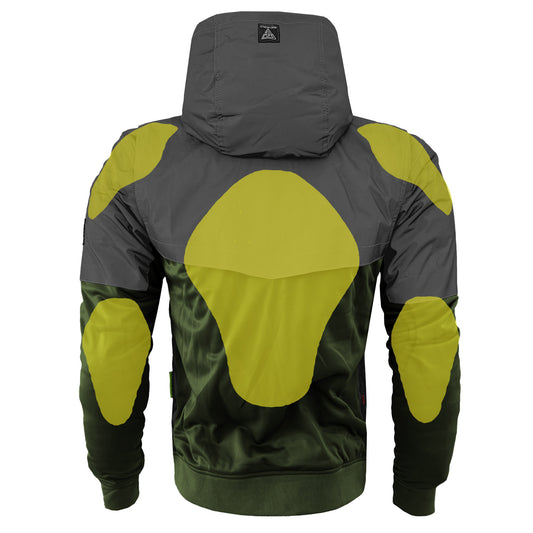 Ultra Reflective Hoodie Army Green Nebula with Pads