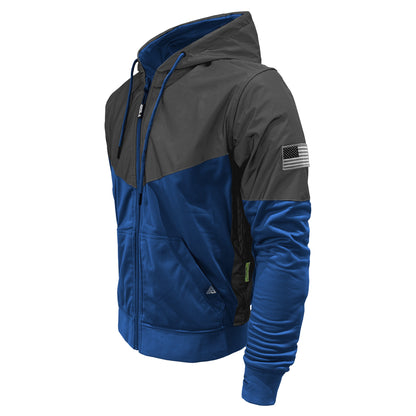Ultra Reflective Hoodie Blue Nebula with Pads