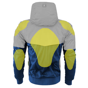 Ultra Reflective Hoodie Blue Eclipse with Pads