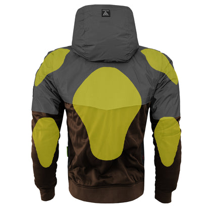 Ultra Reflective Hoodie Brown Nebula with Pads