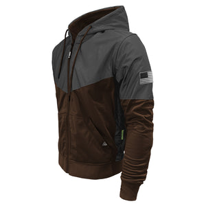 Ultra Reflective Hoodie Brown Nebula with Pads