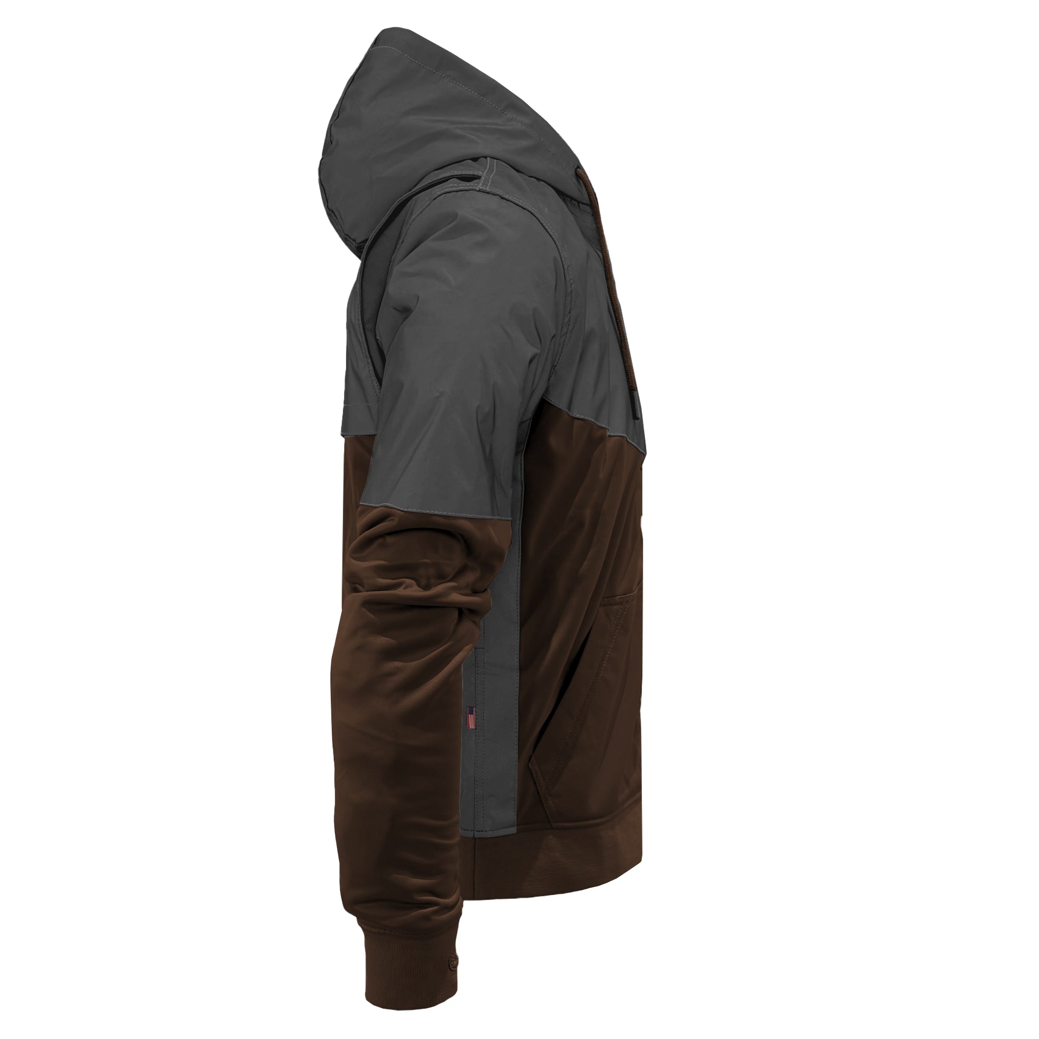 Ultra Reflective Hoodie Brown Nebula with Pads