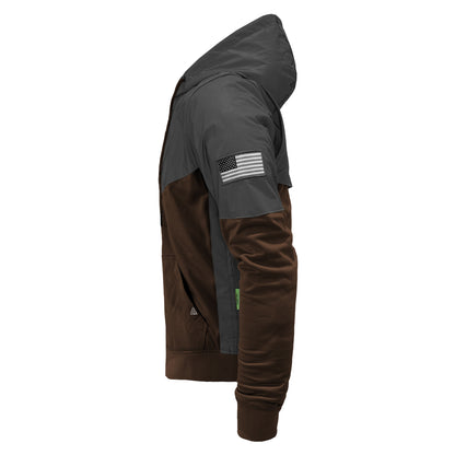 Ultra Reflective Hoodie Brown Nebula with Pads
