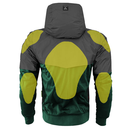 Ultra Reflective Hoodie Dark Green Nebula with Pads