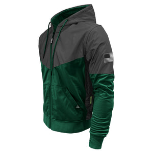 Ultra Reflective Hoodie Dark Green Nebula with Pads