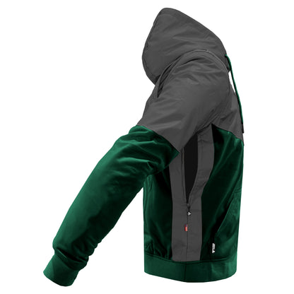 Ultra Reflective Hoodie Dark Green Nebula with Pads