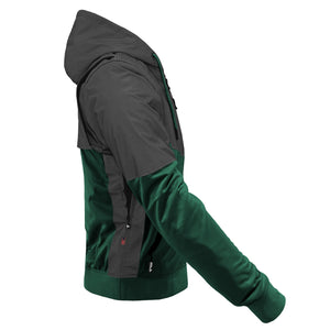 Ultra Reflective Hoodie Dark Green Nebula with Pads