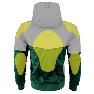 Ultra Reflective Hoodie Dark Green Eclipse with Pads