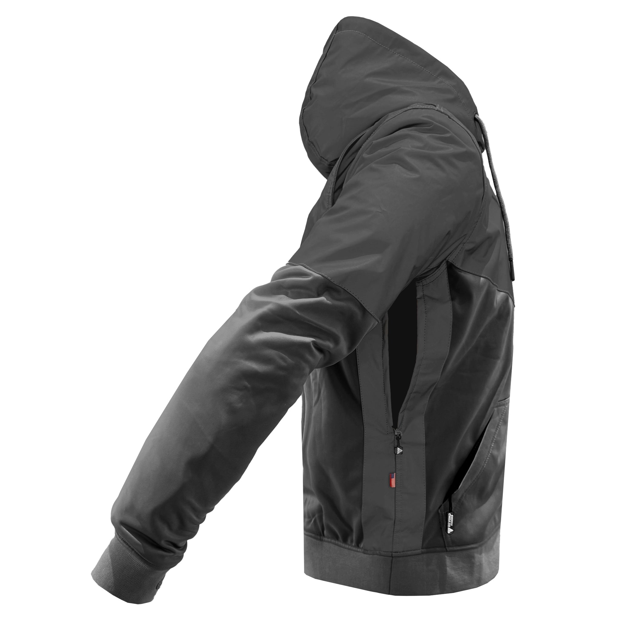 Ultra Reflective Hoodie Dark Grey Nebula with Pads