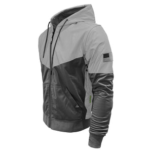 Ultra Reflective Hoodie Dark Grey Eclipse with Pads