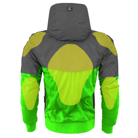 Ultra Reflective Hoodie Green Nebula with Pads