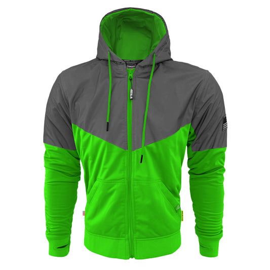 Ultra Reflective Hoodie Green Nebula with Pads