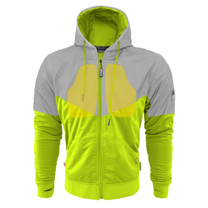 Ultra Reflective Hoodie Hi Vis Green Eclipse with Pads