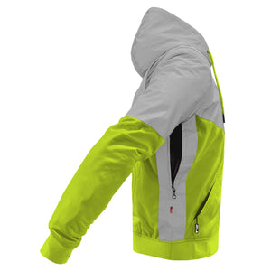 Ultra Reflective Hoodie Hi Vis Green Eclipse with Pads
