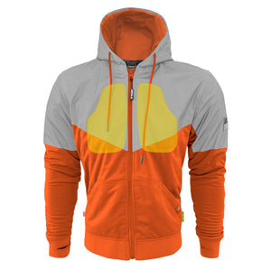 Ultra Reflective Hoodie Hi Vis Orange Eclipse with Pads