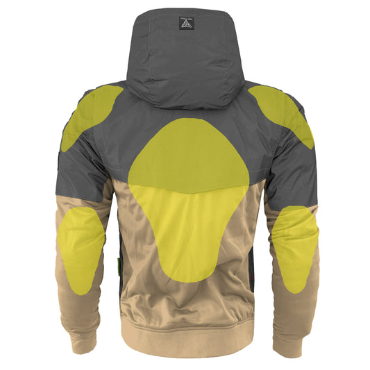 Ultra Reflective Hoodie Khaki Nebula with Pads