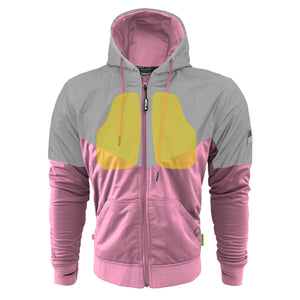 Ultra Reflective Hoodie Light Pink Eclipse with Pads