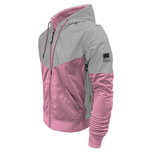 Ultra Reflective Hoodie Light Pink Eclipse with Pads