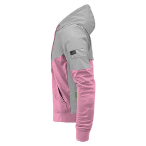 Ultra Reflective Hoodie Light Pink Eclipse with Pads