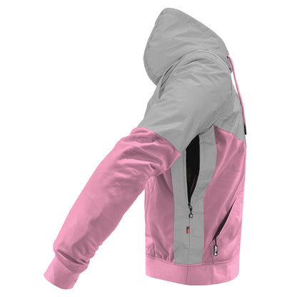 Ultra Reflective Hoodie Light Pink Eclipse with Pads