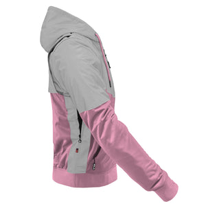 Ultra Reflective Hoodie Light Pink Eclipse with Pads