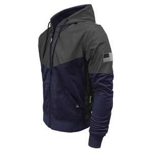 Ultra Reflective Hoodie Navy Blue Nebula with Pads