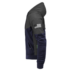 Ultra Reflective Hoodie Navy Blue Nebula with Pads