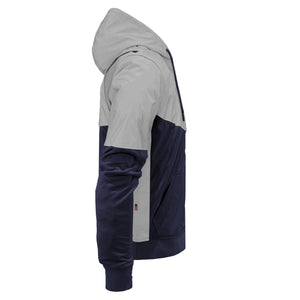 Ultra Reflective Hoodie Navy Blue Eclipse with Pads