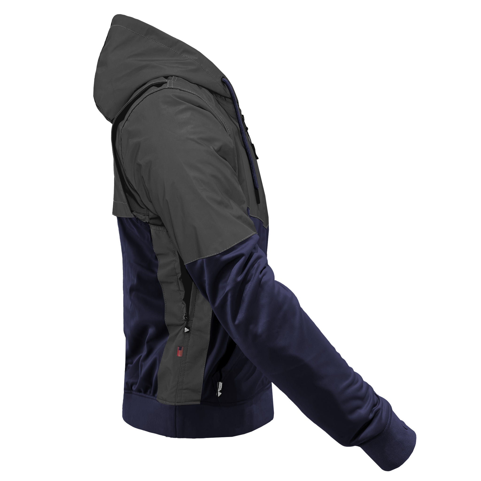 Ultra Reflective Hoodie Navy Blue Nebula with Pads