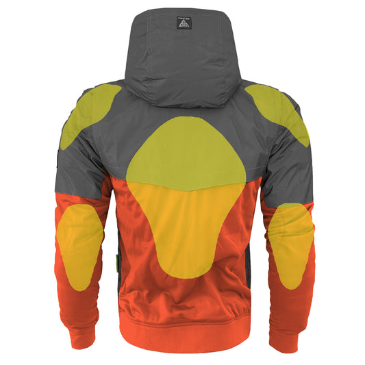 Ultra Reflective Hoodie Orange Nebula with Pads