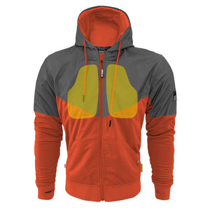 Ultra Reflective Hoodie Orange Nebula with Pads