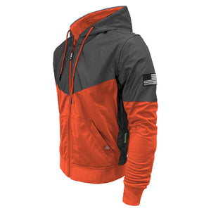 Ultra Reflective Hoodie Orange Nebula with Pads