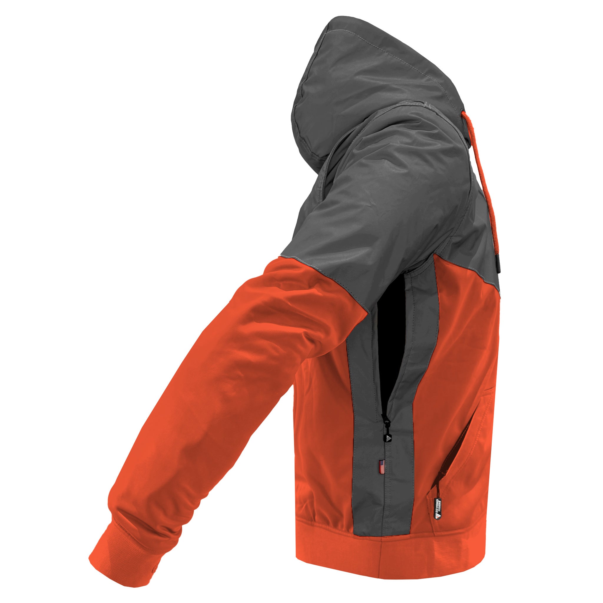 Ultra Reflective Hoodie Orange Nebula with Pads