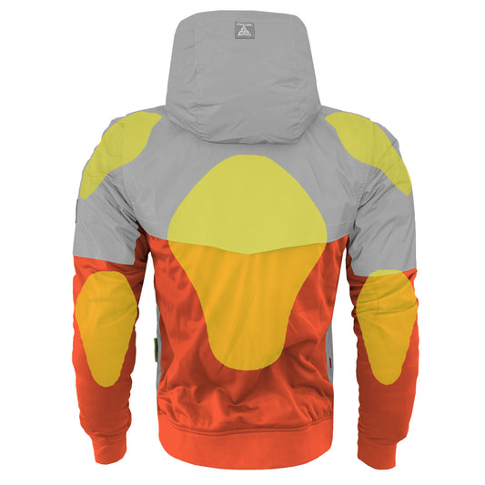 Ultra Reflective Hoodie Orange Eclipse with Pads