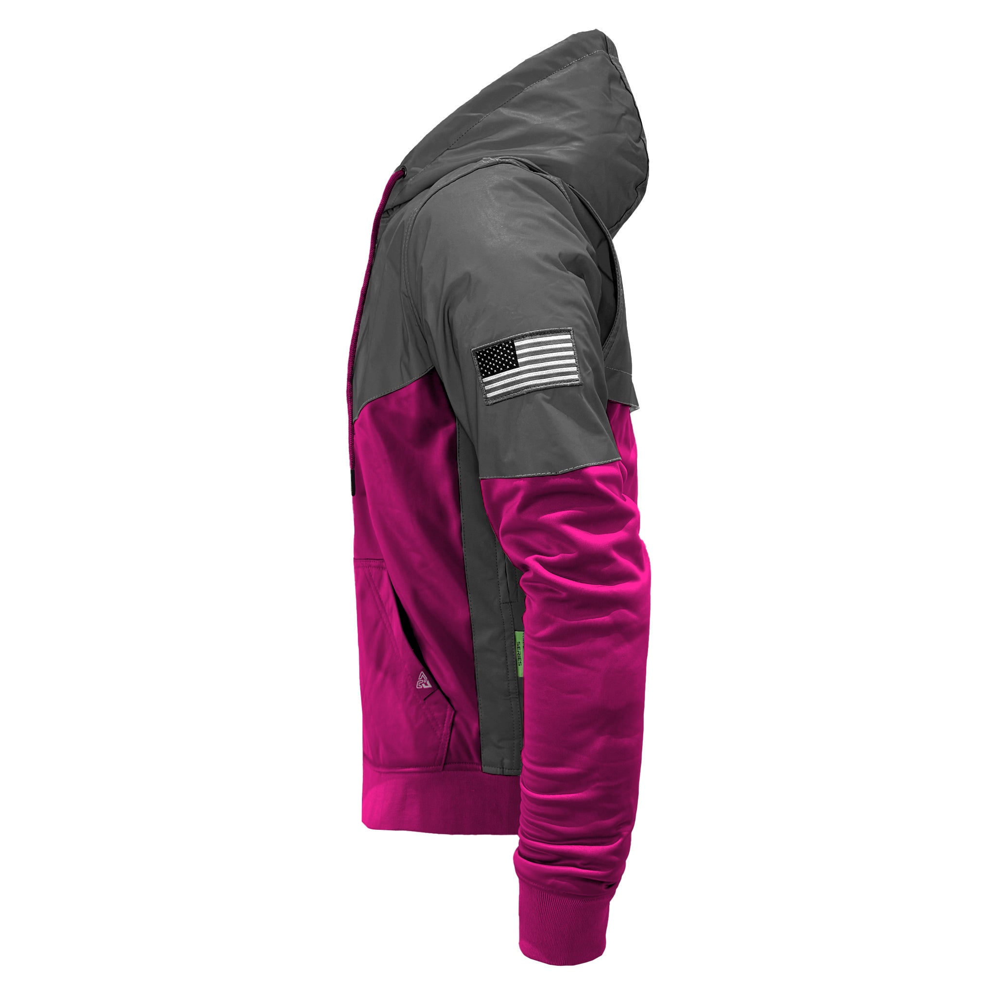 Ultra Reflective Hoodie Pink Nebula with Pads