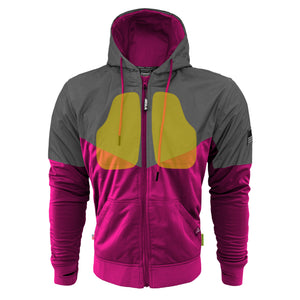 Ultra Reflective Hoodie Pink Nebula with Pads