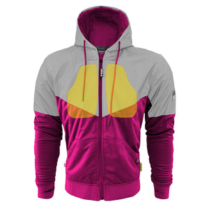 Ultra Reflective Hoodie Pink Eclipse with Pads