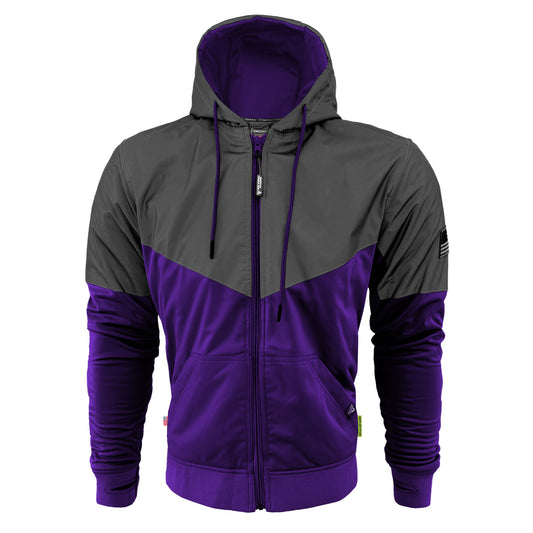 Ultra Reflective Hoodie Purple Nebula with Pads