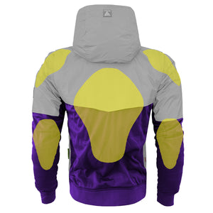 Ultra Reflective Hoodie Purple Eclipse with Pads